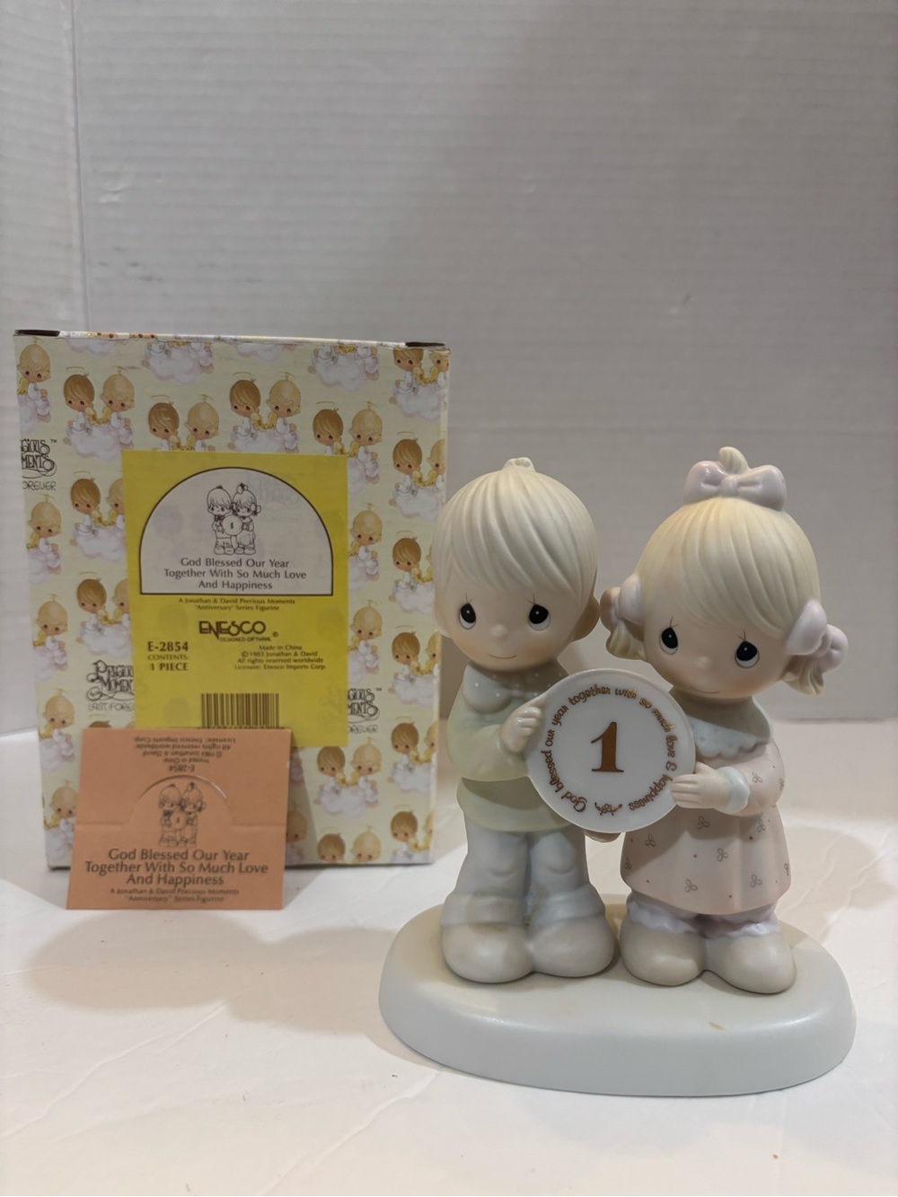 VINTAGE PRECIOUS MOMENTS “He Cleansed My Soul” Porcelain Figurine